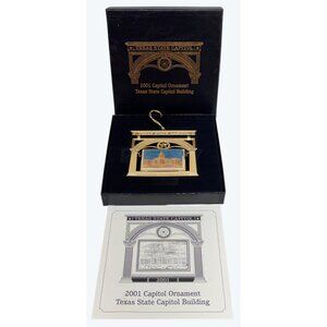 2001 Texas State Capitol Building Christmas Ornament with Box